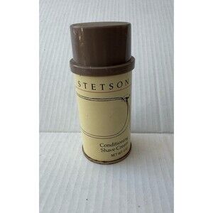 RARE vintage FULL 1980s STETSON high-end Conditioning Shave Cream 4oz
